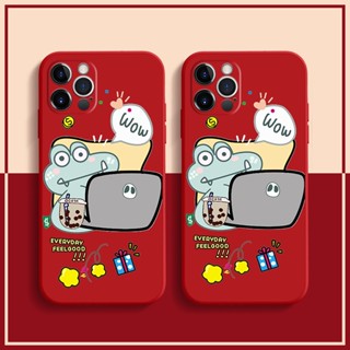 เคสป้องกันโทรศัพท์มือถือซิลิโคน ลายกบน้อย สําหรับ Apple iPhone 14 12 13Pro 11 8 12