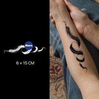 【Mars Tattoo】ใหม่ สติกเกอร์รอยสักชั่วคราว ลายงู กึ่งถาวร 2 สัปดาห์ ติดทนนาน C030