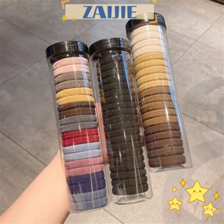 Zaijie 20 ชิ้น / กล่อง ที่มีสีสัน ยางนุ่ม เครื่องมือจัดแต่งทรงผม ยางรัดผมหางม้า ไนล่อน เด็ก ผู้ใหญ่ สําหรับเด็กผู้หญิง เครื่องประดับผม Scrunchie