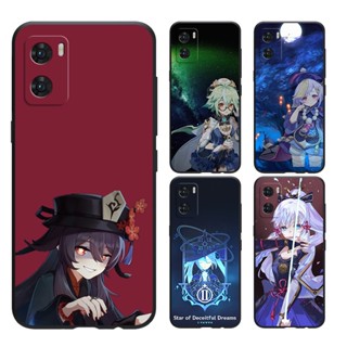 OPPO RENO 8T 4G 5G RENO 7 7Z RENO 6Z 6PRO เคสโทรศัพท์มือถือแบบนิ่ม ลายการ์ตูน Genshin Impact Hu tao สําหรับ