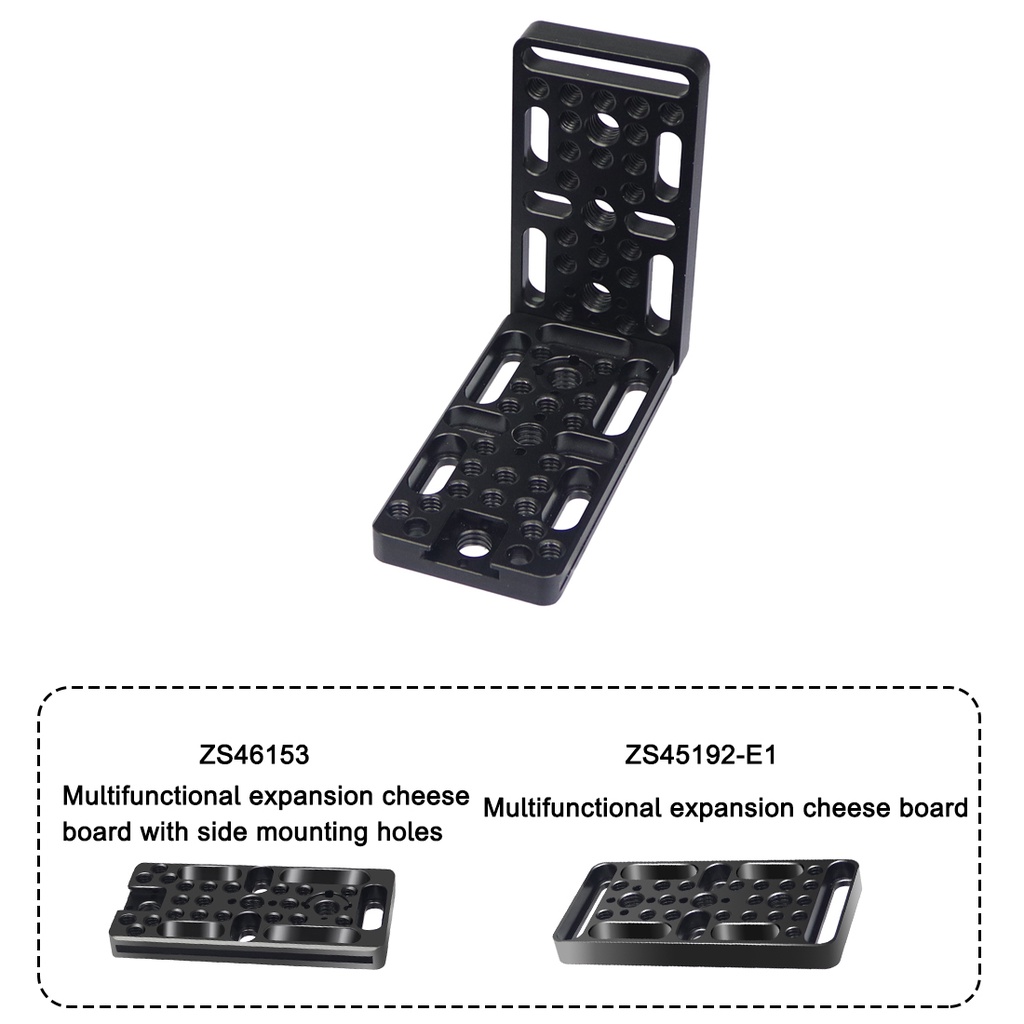 FEICHAO สําหรับ Canon 5D2 / 5D3 / 5D4 กล้องอลูมิเนียม Quick Release แผ่นชีส 1/4 3/8 รูเกลียวรองเท้าเย็น