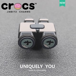 Jibbitz crocs charms ใหม่ อุปกรณ์เสริม รูปรองเท้า ดอกไม้ กล้องโทรทรรศน์ DIY jibbitz