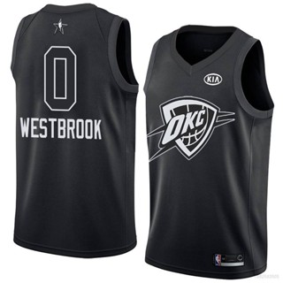 เสื้อกีฬาบาสเก็ตบอล ลายทีม Jay 2018 NBA All Star Oklahoma City Thunder Westbrook พลัสไซซ์ สําหรับผู้ชาย และผู้หญิง