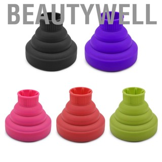 Beautywell Hair Dryer Diffuser Attachment Silicone Lightweight Foldable Portable Blower Diffuser for Home Salon