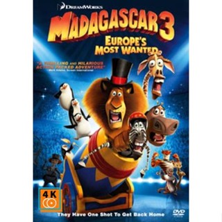 หนัง DVD ออก ใหม่ Madagascar 3 Europe s Most Wanted มาดากัสการ์ 3 ข้ามป่าไปซ่าส์ยุโรป (เสียง ไทย /อังกฤษ | ซับ ไทย/อังกฤ