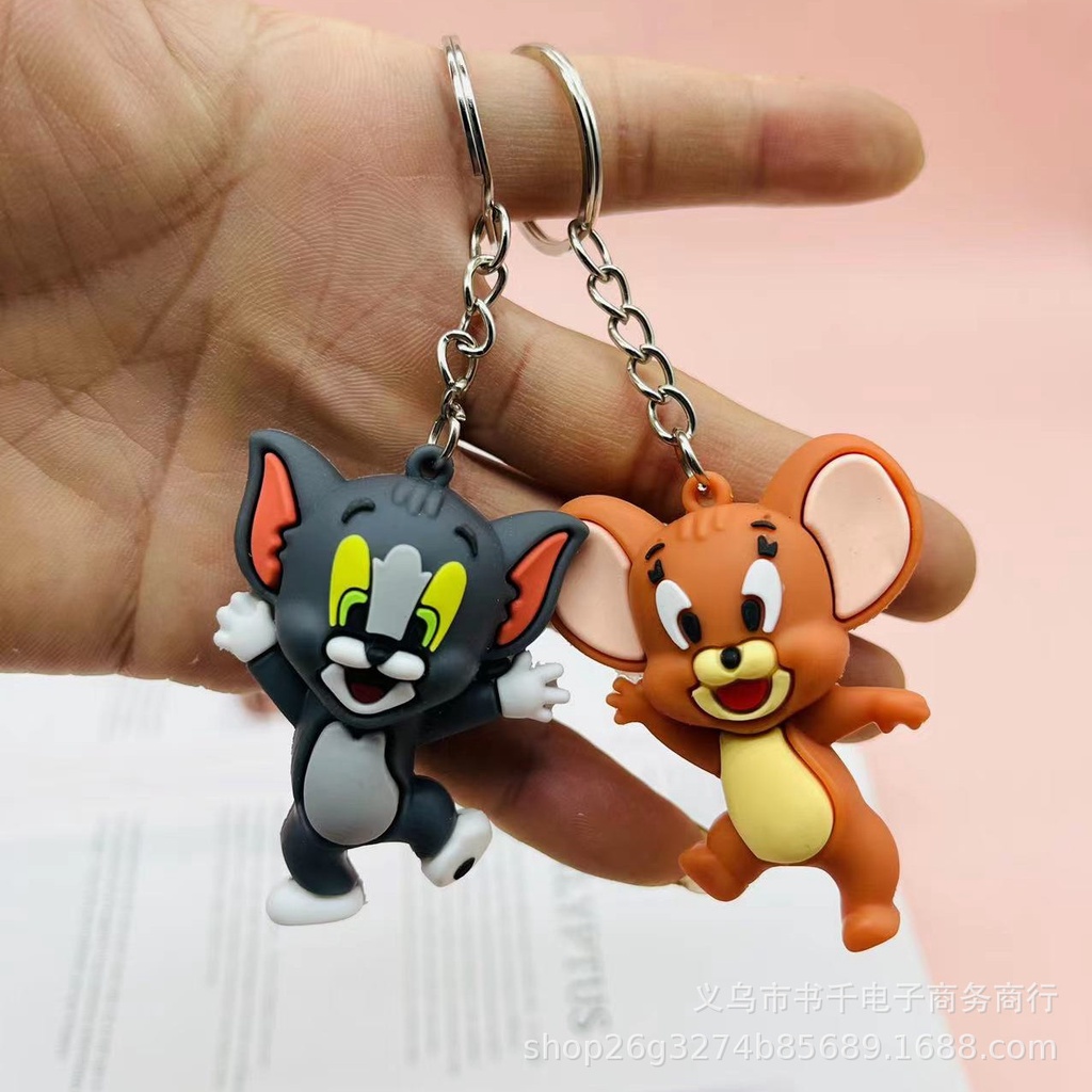พวงกุญแจ จี้การ์ตูน Tom Jerry Cat and Mouse