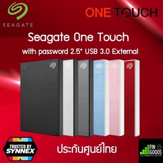 Seagate ฮาร์ดดิสก์ภายนอก 1TB 2TB One Touch พร้อมรหัสผ่าน 2.5 นิ้ว USB 3.0 (STKZ400040X)