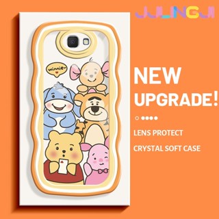 เคสโทรศัพท์มือถือ ซิลิกาเจลนิ่ม ใส กันกระแทก ลายการ์ตูน Happy Winnie สร้างสรรค์ สําหรับ Samsung J7 Prime J7 Prime 2