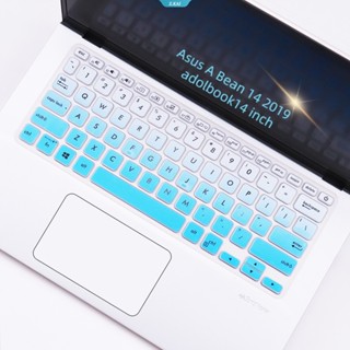 ใหม่ คีย์บอร์ดคอมพิวเตอร์ ซิลิโคน TPU ใส พร้อมฟิล์มกันฝุ่น สําหรับ Asus A Bean 14 2019 Adolbook14 นิ้ว [ZK]