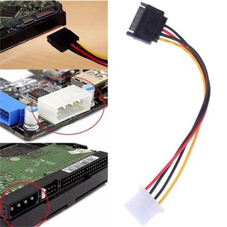 Flashquick อะแดปเตอร์สายเคเบิล SATA to IDE 15 Pin SATA Male to Molex IDE 4 Pin Female