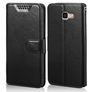 เคสโทรศัพท์หนัง PU แบบฝาพับ พร้อมช่องใส่บัตร สําหรับ Samsung Galaxy A5 2017 A520F