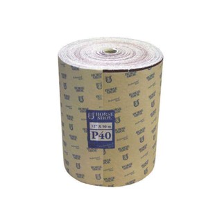 กระดาษทรายแดงม้วน แบ่งขาย เป็นเมตร HORSE SHOE SAND PAPER ROLL