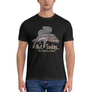 เสื้อยืด ผ้ากํามะหยี่ขนนิ่ม ลายกระรอก Not Today Not Tomorrow