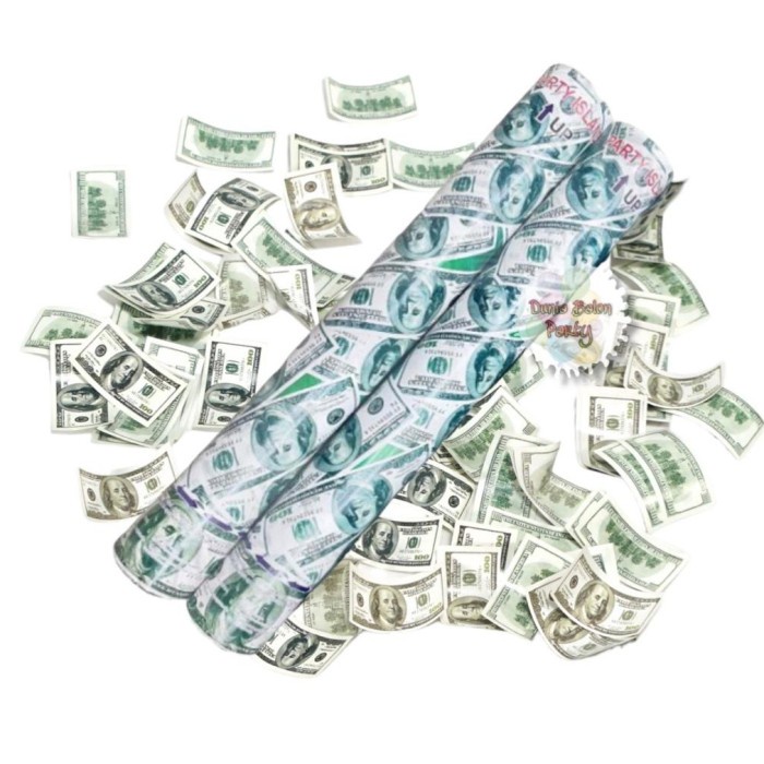 Party Popper Dollar / Confetti 40ซม. ดอลลาร์