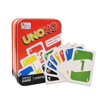 108pcs/set UNO เกมส์ไพ่ การ์ดไพ่ อูโน่ UNO cards เกมคลาสสิค ของเล่นเด็ก FAMILY GAMES SWO114