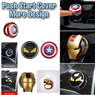 【พร้อมส่ง】ฝาครอบปุ่มกดสตาร์ทเครื่องยนต์รถยนต์ สําหรับ Honda Nissan Mazda Toyota Axia Ideaa saga BLM FLX Aruz MYVI Bezza vios Alza deer h