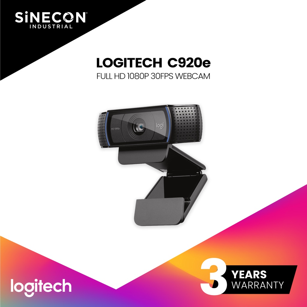 Logitech กล้องเว็บแคม C920e Full HD 1080p Business Webcam By Sinecon