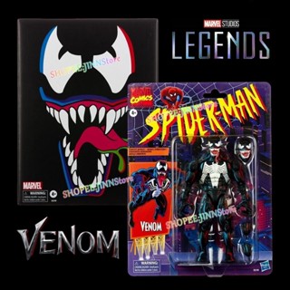 - Jn - Marvel Legends Retro Venom Action Figures Limited Retro Venom SDCC Original Box ของสะสมโมเดลของเล่นสําหรับนักสะสม