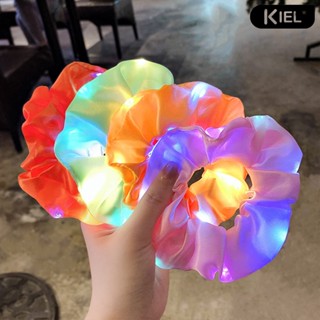 [COD]❣ที่คาดผมหางม้า แบบเรืองแสง LED สีพื้น แฟชั่น