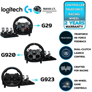 COINSคืน15%⚡FB9JMZV6⚡ LOGITECH G29/G923/G920 DRIVING FORCE RACING WHEEL เหมาะสำหรับ PS5, PS4, PS3 และ PC ประกัน 2ปี