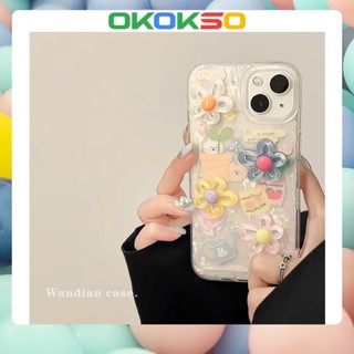 เคสมือถือ แบบนิ่ม ลายการ์ตูนดอกไม้ สามมิติ กันกระแทก R17 สําหรับ OPPO Reno9 Reno8 Reno7pro reno6 7z 8T 5 A72 A53 A9 2020 4Z 5G F11 A31 F9 A3S A77