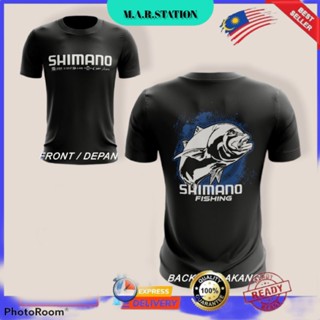 เสื้อยืดไมโครไฟเบอร์ เสื้อตกปลา Shimano (ออกแบบพิเศษ)