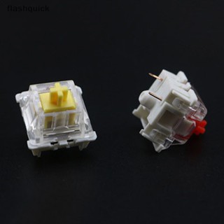 Flashquick Gateron 5 pin สวิตช์เคสใส คีย์บอร์ดเชิงกล cherry mx เข้ากันได้กับ Nice