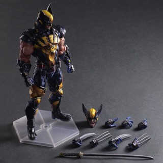 โมเดลฟิกเกอร์ X-men Wolverine Hero Series Play Arts Changed to King Kong Wolf ของเล่นสําหรับเด็ก