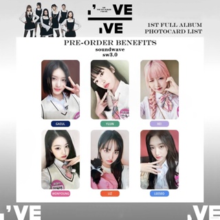 Yb1 โปสการ์ดรูปภาพ Yujin Gaeul Wonyoung LIZ Rei Leeseo BY1 6 ชิ้น ต่อชุด