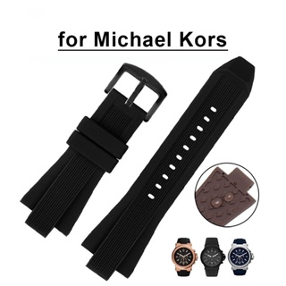 สายนาฬิกาข้อมือ ซิลิโคนนิ่ม กันน้ํา ขนาด 29 มม. X13 มม. สําหรับ Michael Kors MK8730 MK9019 MK8295 MK8492