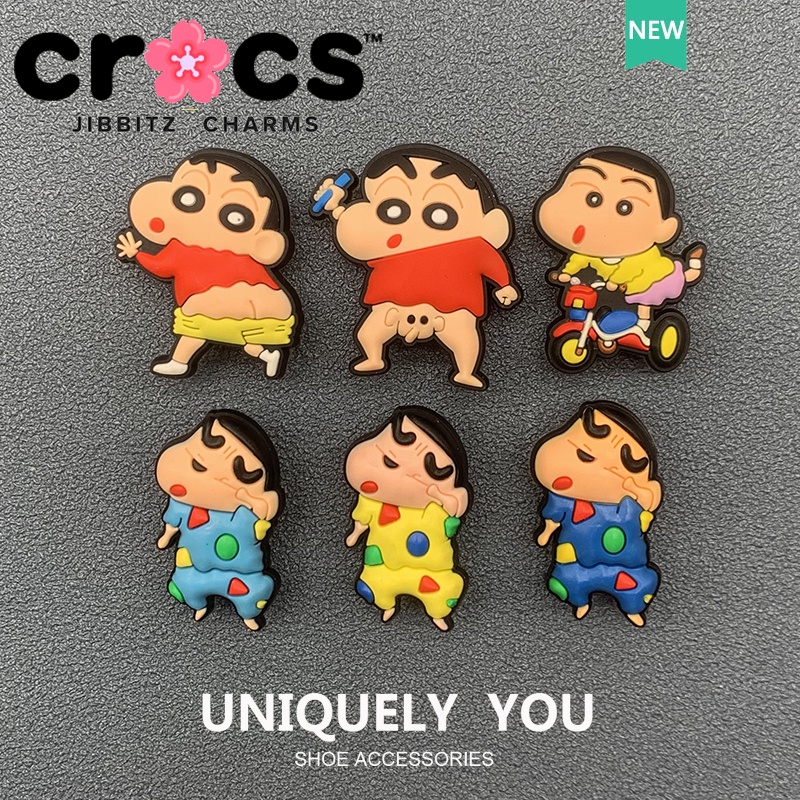 JIBBITZ Crocs charms ตัวติดรองเท้า ชินจัง ตัวติดรองเท้า Crocs