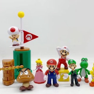 ของเล่นโมเดลฟิกเกอร์ Mario Luigi Odyssey Mario Bros มาริโอ้ PVC สําหรับเด็ก 5 12 ชิ้น ต่อชุด