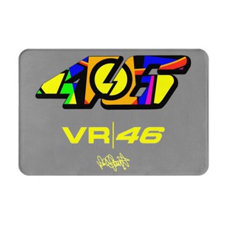 Valentino1 Rossi Vr46 พรมเช็ดเท้า ผ้าสักหลาด กันลื่น ดูดซับน้ํา แห้งเร็ว 16x24 นิ้ว สําหรับห้องน้ํา พร้อมส่ง