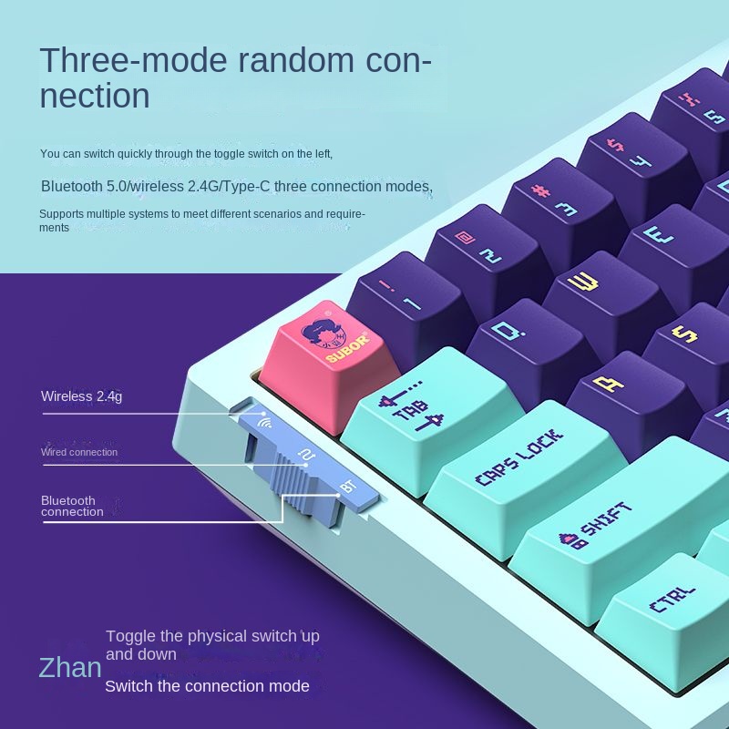 VGN X68 overlord the third mock examination mechanical keyboard PBT keycap