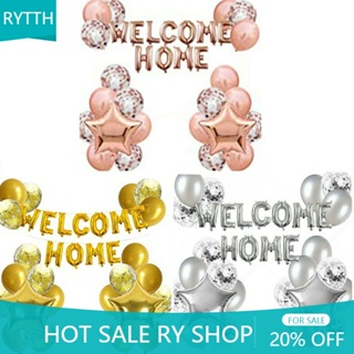 RYT Welcome Back Home Letter Balloons Family Reunion Party Decor Self Inflat Balloon Party Balloons Set Party Balloons Deco Party Balloons Navidad Party Balloon Disney