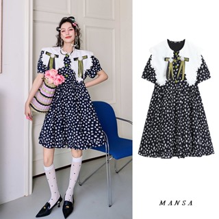 MANSA floral print dress เดรสลายดอกไม้ เดรสพิมพ์ลายดอกไม้