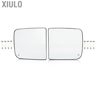 Xiulo Upper Mirror Glass  Towing Mirror Glass Heated Clear with Brackets for Car