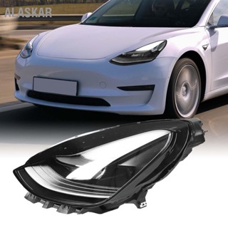 ALASKAR ไฟหน้ารถ LED Dual Beam Lens ไฟเลี้ยว DRL ความสว่างสูงกันน้ำสำหรับ TESLA MODEL 3 Y