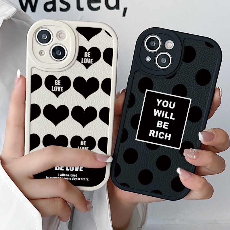 เคสโทรศัพท์มือถือหนัง ซิลิโคนนิ่ม TPU กันรอยเลนส์กล้อง ลาย Be Love and Rich สําหรับ Realme C1 X XT 8 9i 9 10 X2 Pro Plus Narzo 50 5G | Xmd 190