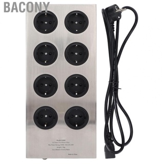 Bacony HiFi Power Surge Protector  EU Plug AC Power Filter 220‑250V  for TV for DJ Equipment