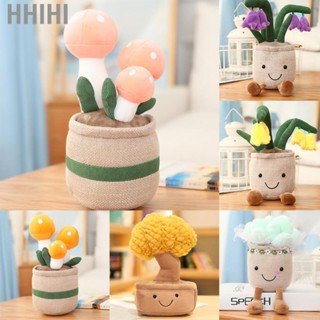 Hhihi Potted  Decoration Cute Plants  Toy Skin Friendly Stuffed Ornament for Desktop Car Office