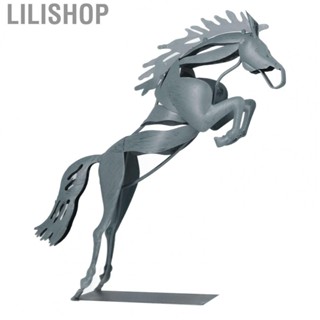 Lilishop Decorative Running Horse Statue  Metal Horse Statue Unique 3D Design  for Desks