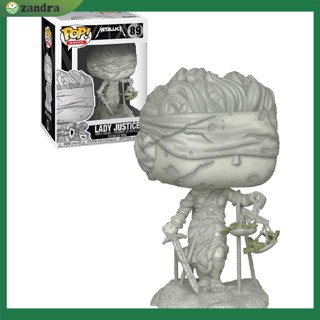 【COD】ของเล่นฟิกเกอร์ไวนิล Funko Pop 89 Rocks Metallica Lady Justice