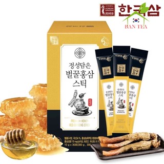 น้ำผึ้งโสมแดงเกาหลี🥓6 ปี PREMIUM Honey Red Ginseng Stick 10g x30 ea [300 g]