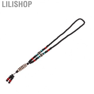 Lilishop Dzi Eyes Beads Necklace  Good Fortune Elegant Design Prayer Bead Bracelet  for Car