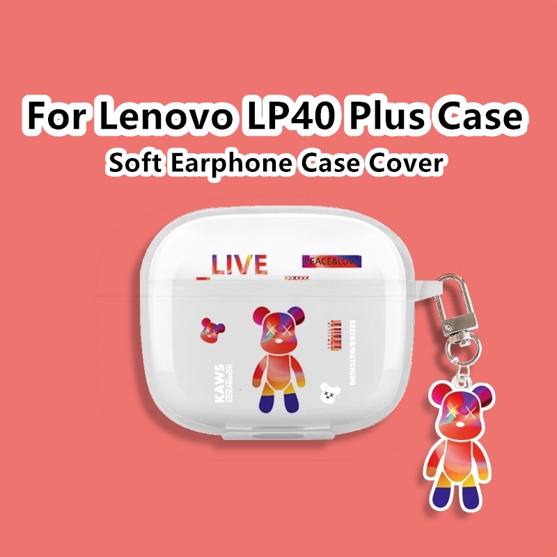 【ส่วนลด】เคสหูฟัง แบบนิ่ม แบบใส ลายการ์ตูน สําหรับ Lenovo LP40 Plus Lenovo LP40 Plus