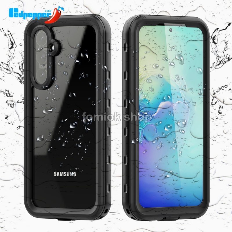 [Redpepper] IP68 เคสโทรศัพท์มือถือใสกันน้ําสําหรับ Underwater Waterproof Phone Case for Samsung A54 A04S A13 A23 A53 A33 A02S A72 A42 A22 A12 A52 A32 A14 5G