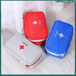 Travel แบบพกพา First Aid Kit Take Charge รับแพคเกจกระเป๋าเก็บ Medical Storage Kit First Aid Medicine Anti-Epidem ยา Sundries Collection Kit ดอกไม้