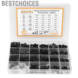 Bestchoices Screws Nuts Washers  Wide Application Firm Fixing Screw Nut Washer Assortment  for DIY