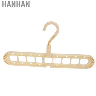 Hanhan Closet Storage Organizer   Snap Free Rotation Space Saving Hanger Reliable with Hook for Wardrobe